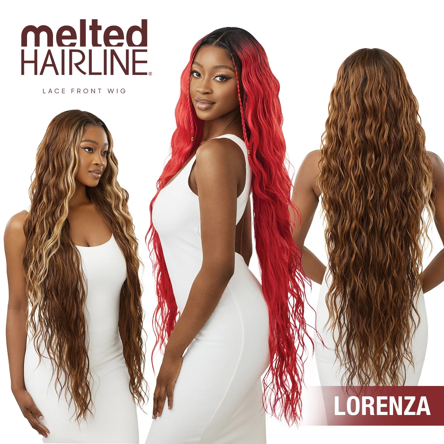 Outre HD Lace Front Wig Melted Hairline Glueless Lorenza