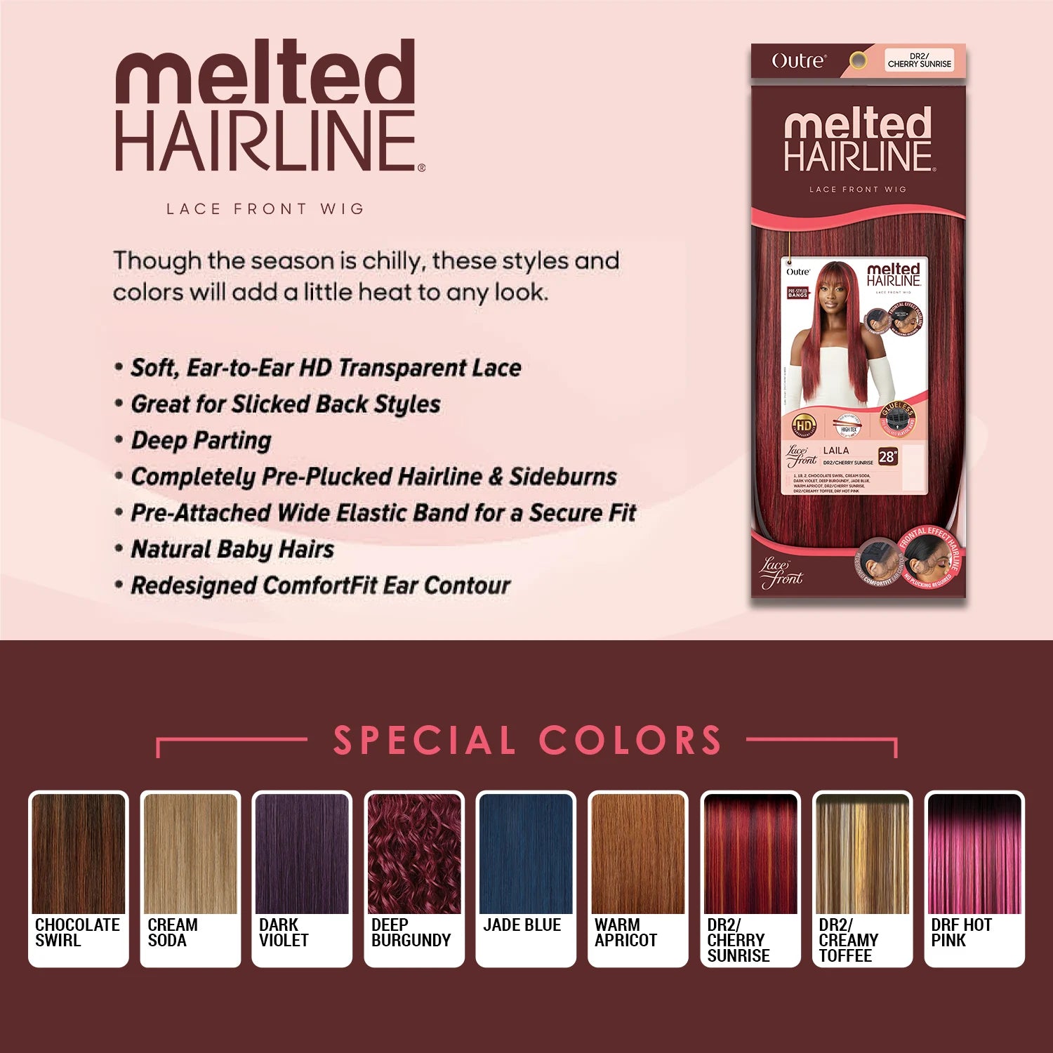 Outre HD Lace Front Wig Melted Hairline Glueless Laila