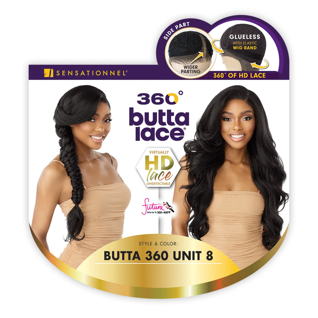 Sensationnel HD Lace Front Wig Glueless Butta 360 Unit 8