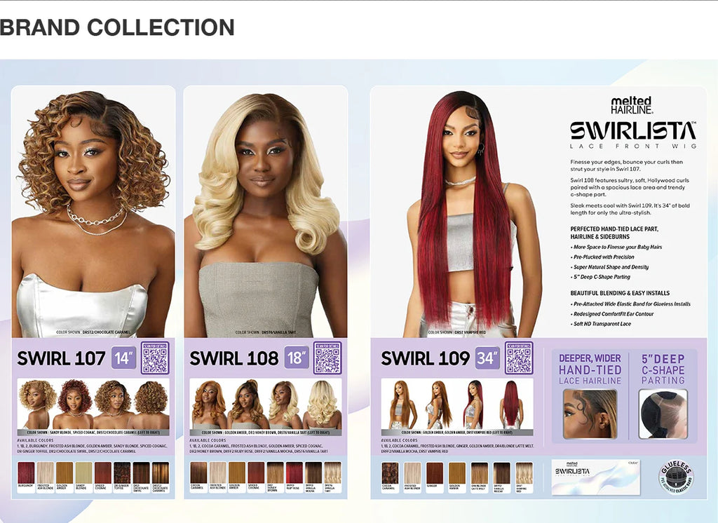 Outre HD Lace Front Wig, Swirl 108