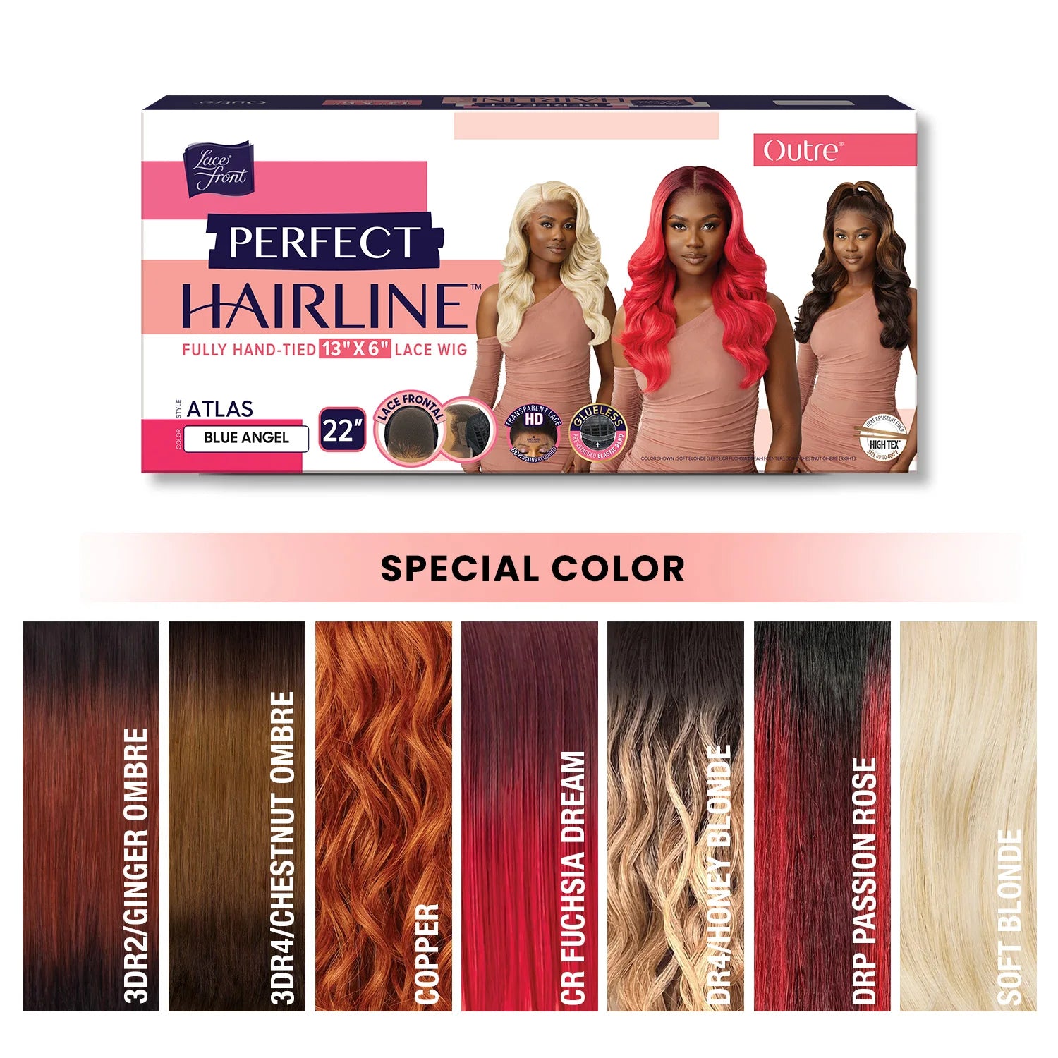 Outre Perfect Hairline HD Lace Wig – Bold Red Waves