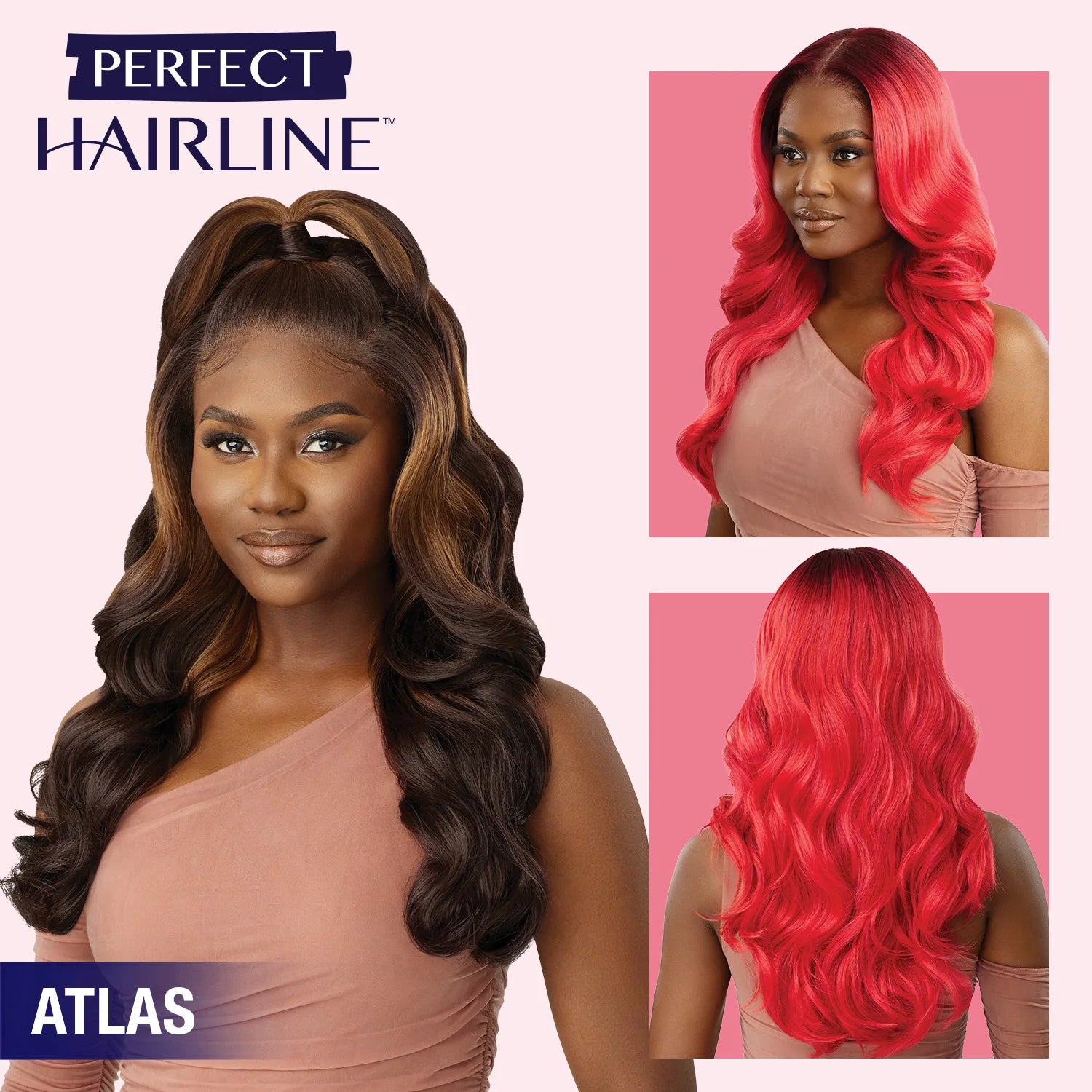 Outre Perfect Hairline HD Lace Wig – Bold Red Waves