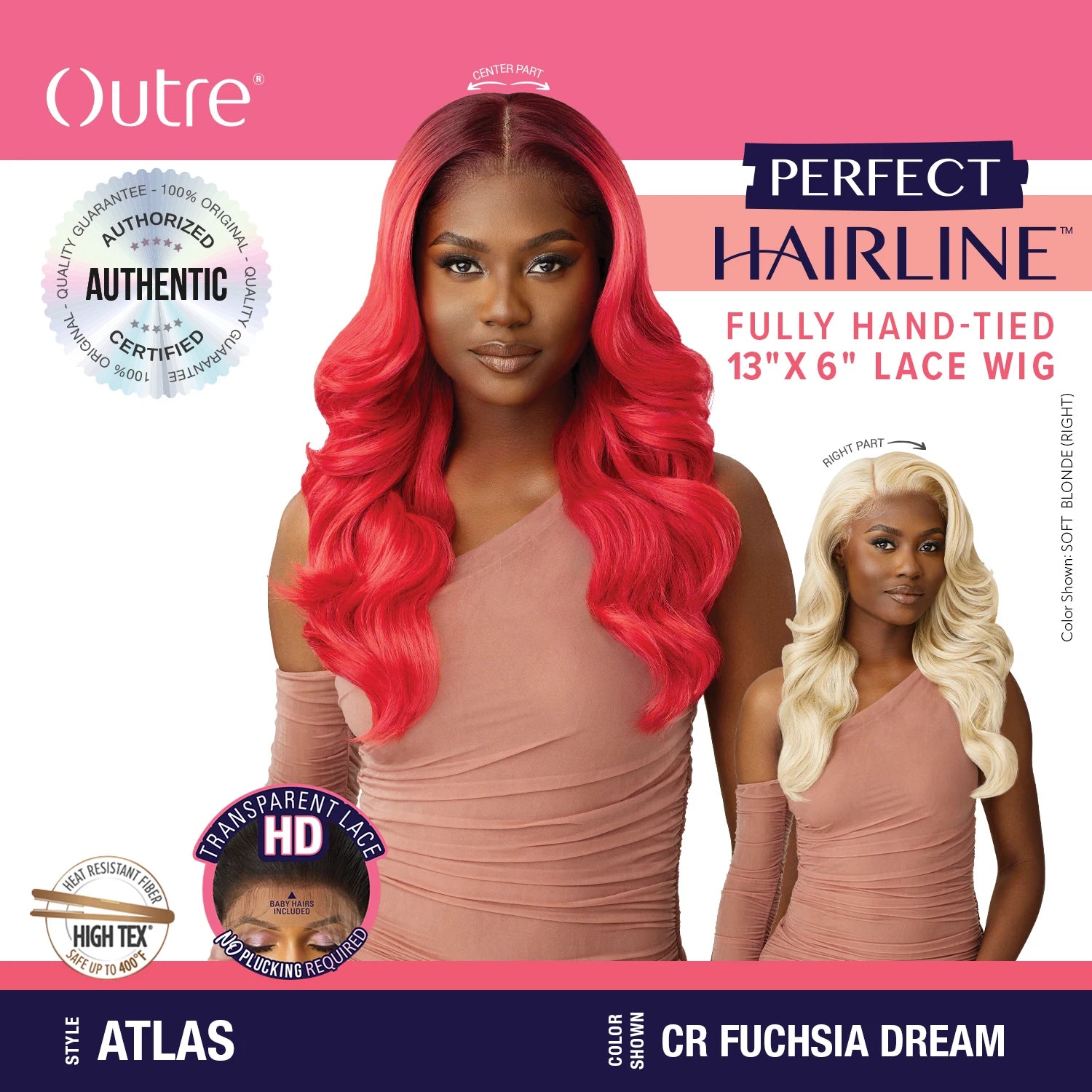 Outre Perfect Hairline HD Lace Wig – Bold Red Waves