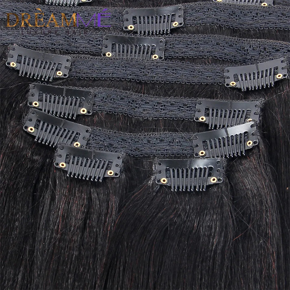 Light Yaki Kinky Clip-In Extensions