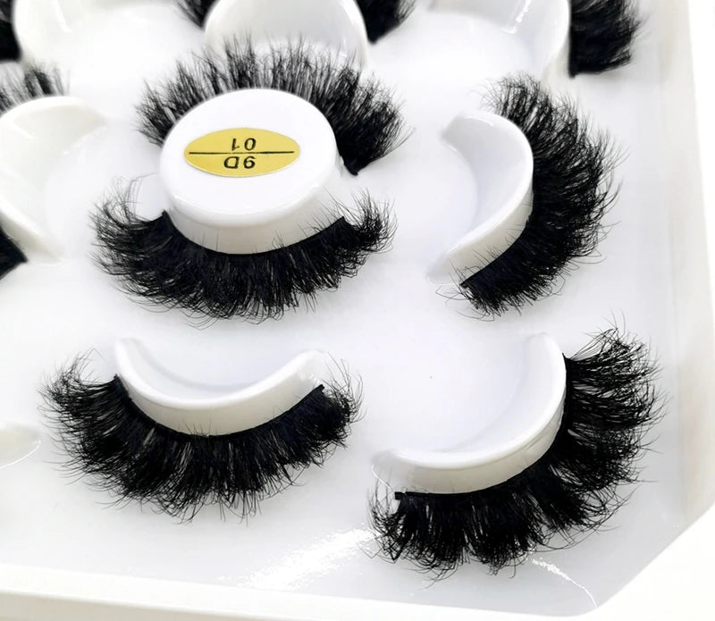 5-Pair 3D Faux Mink Lashes