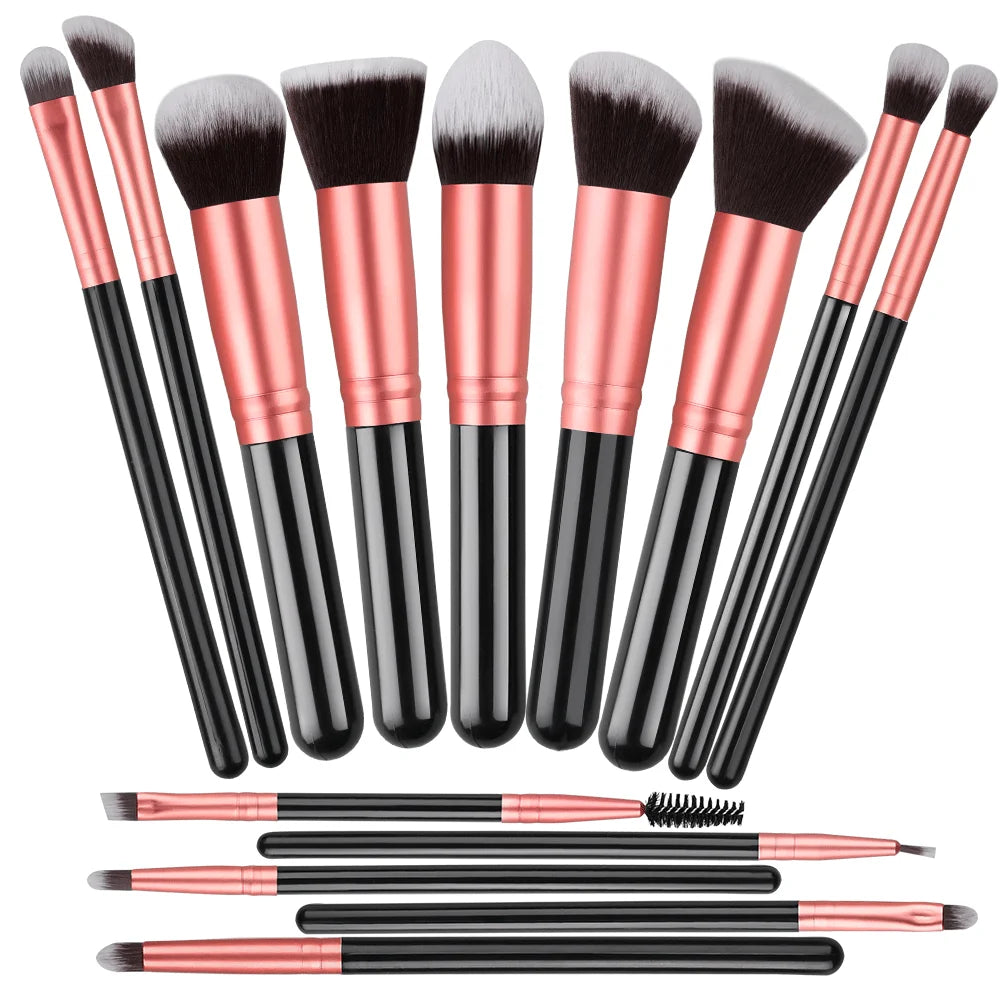 Professional Makeup Brush Set (14–16pcs)