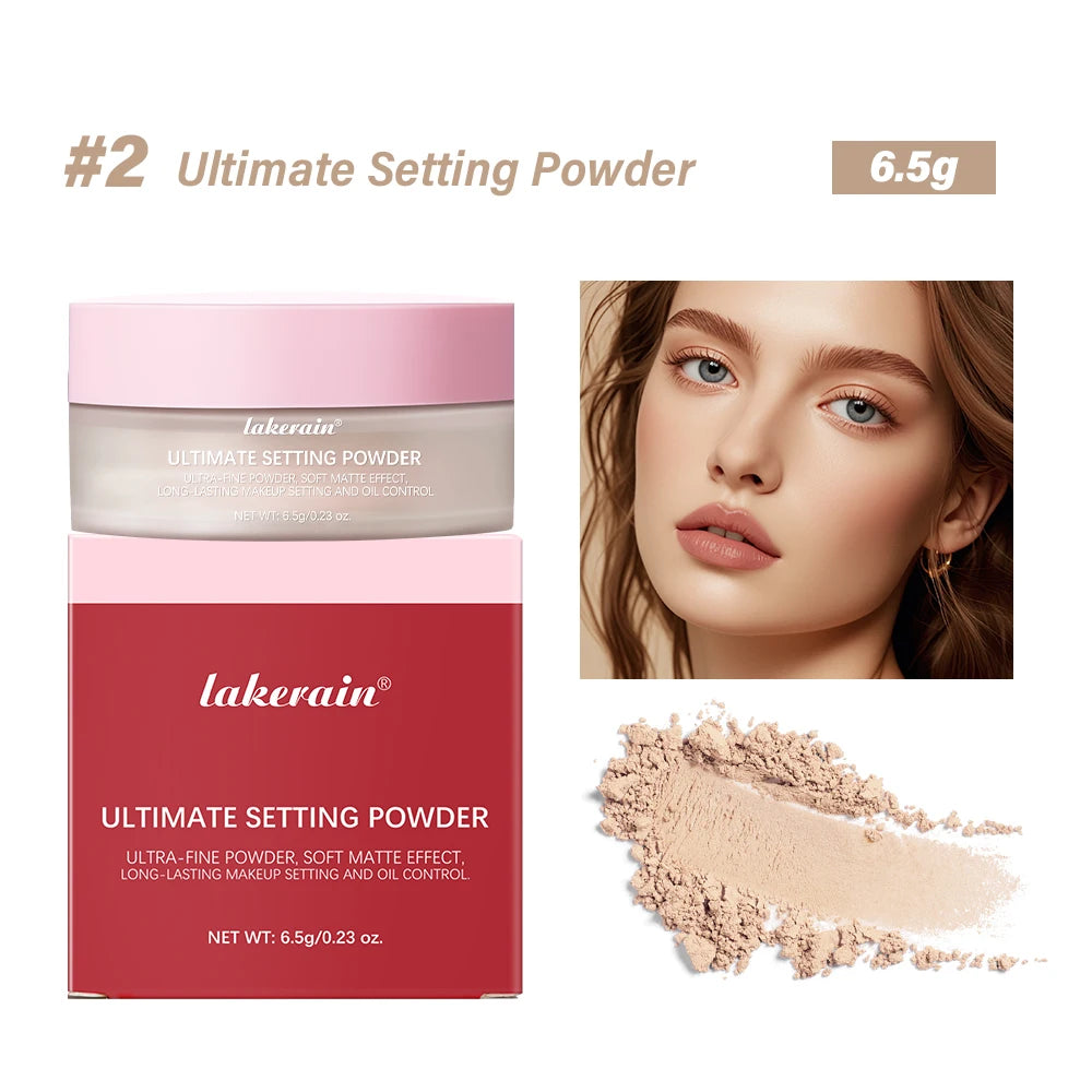LAKERAIN Matte Pink Setting Powder