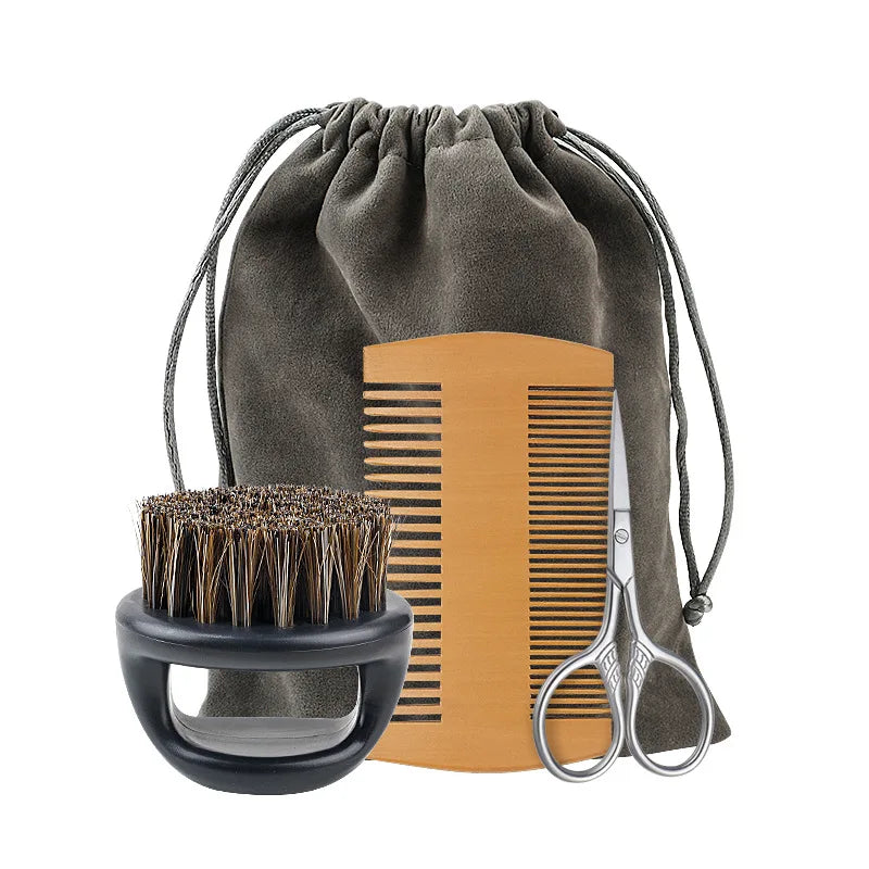 Men’s Shaving & Beard Grooming Brush Set