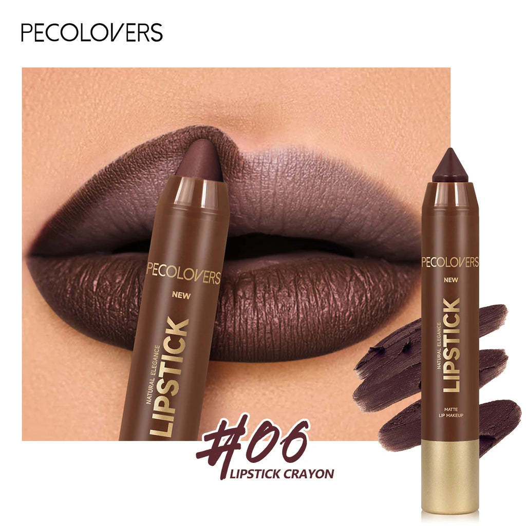 PECOLOVERS Brown Tone Lip Crayon