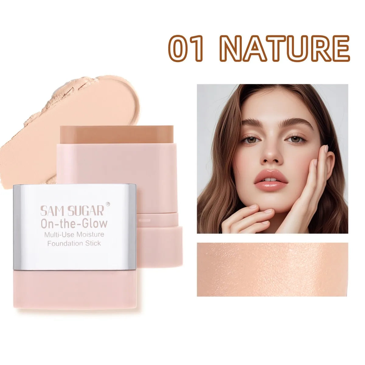 4-Color Foundation & Concealer Makeup Stick