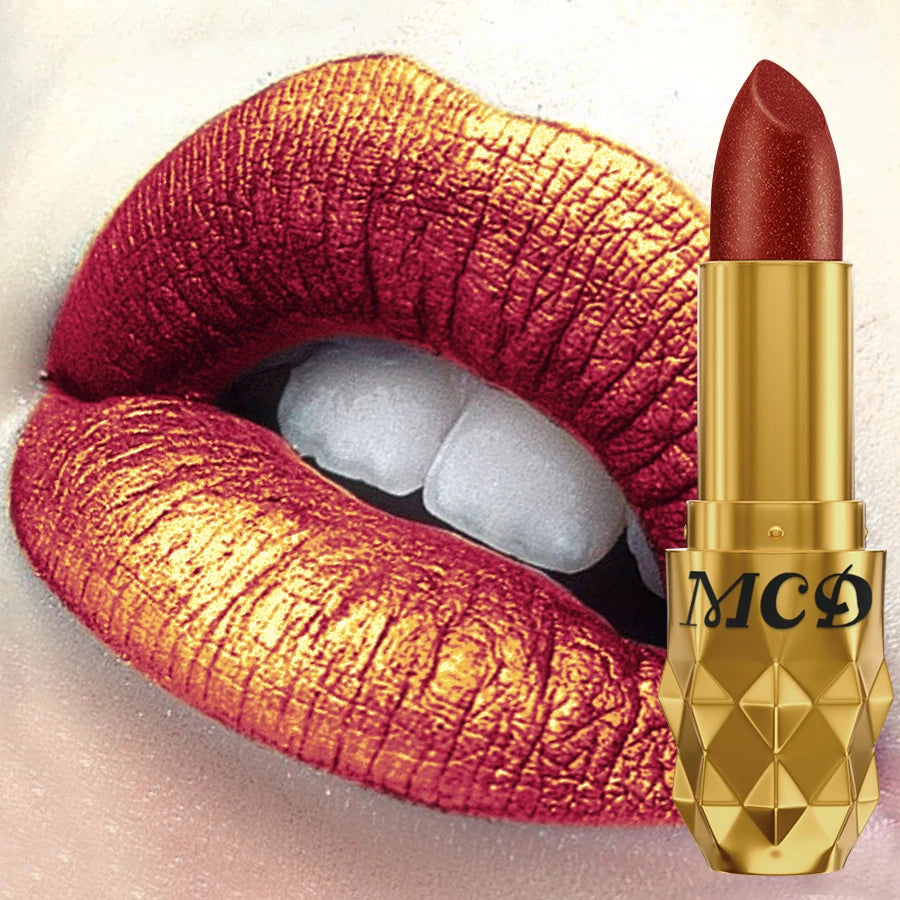 5-Color Pearlescent Metallic Lipstick