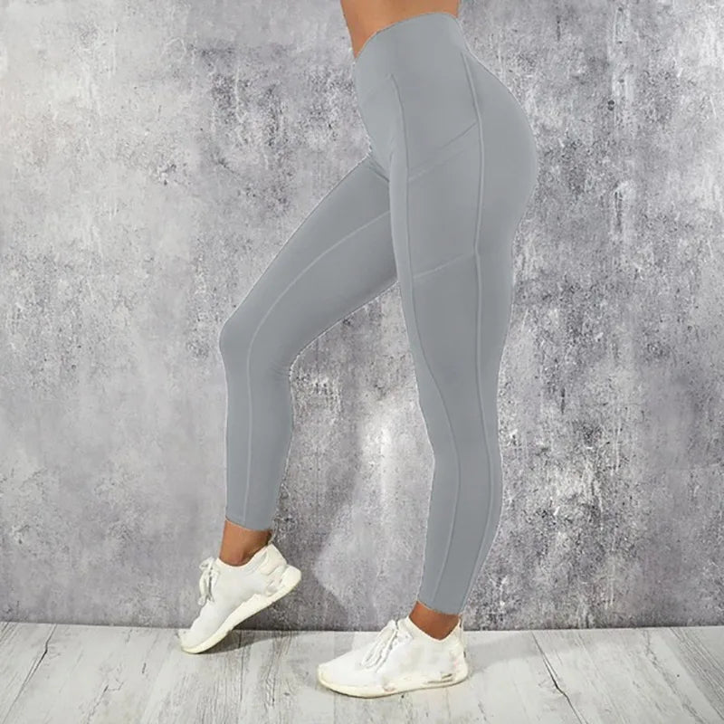 Women's High-Waist Butt-Lift Yoga Leggings with Pocket