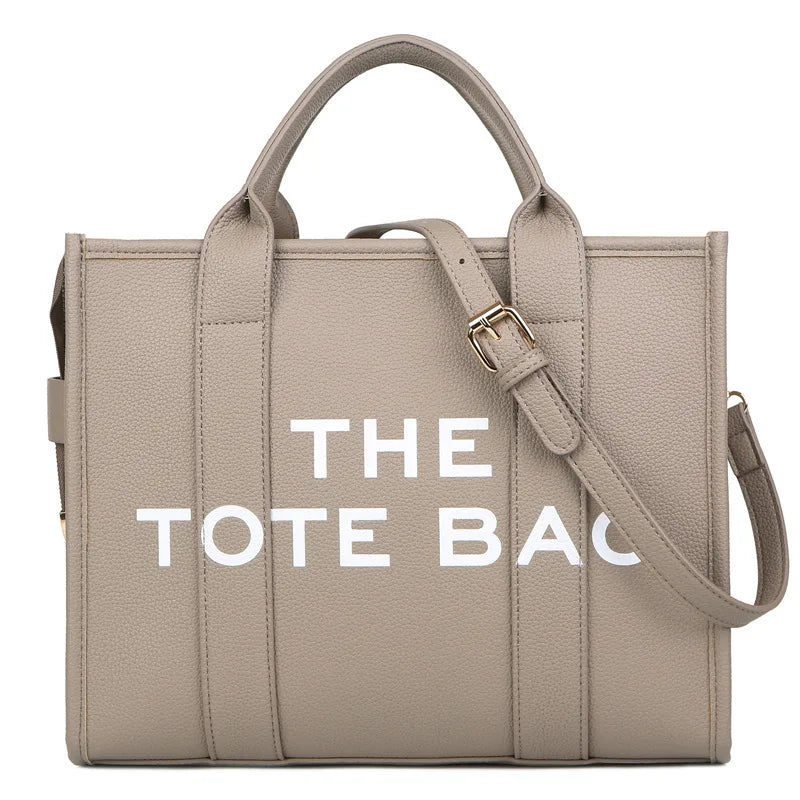 Women's Soft PU Leather Tote Shopper Bag | Shoulder Crossbody Purse
