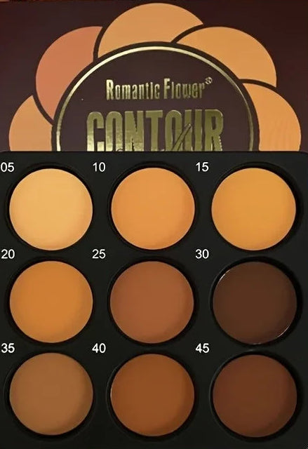 9-Color Waterproof Contour Palette
