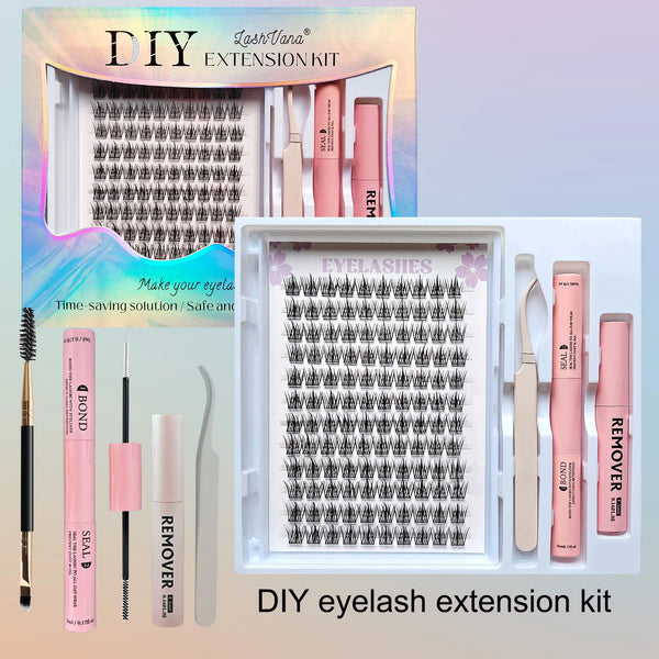 Lash Cluster Extensions Kit – DIY At-Home Lash System