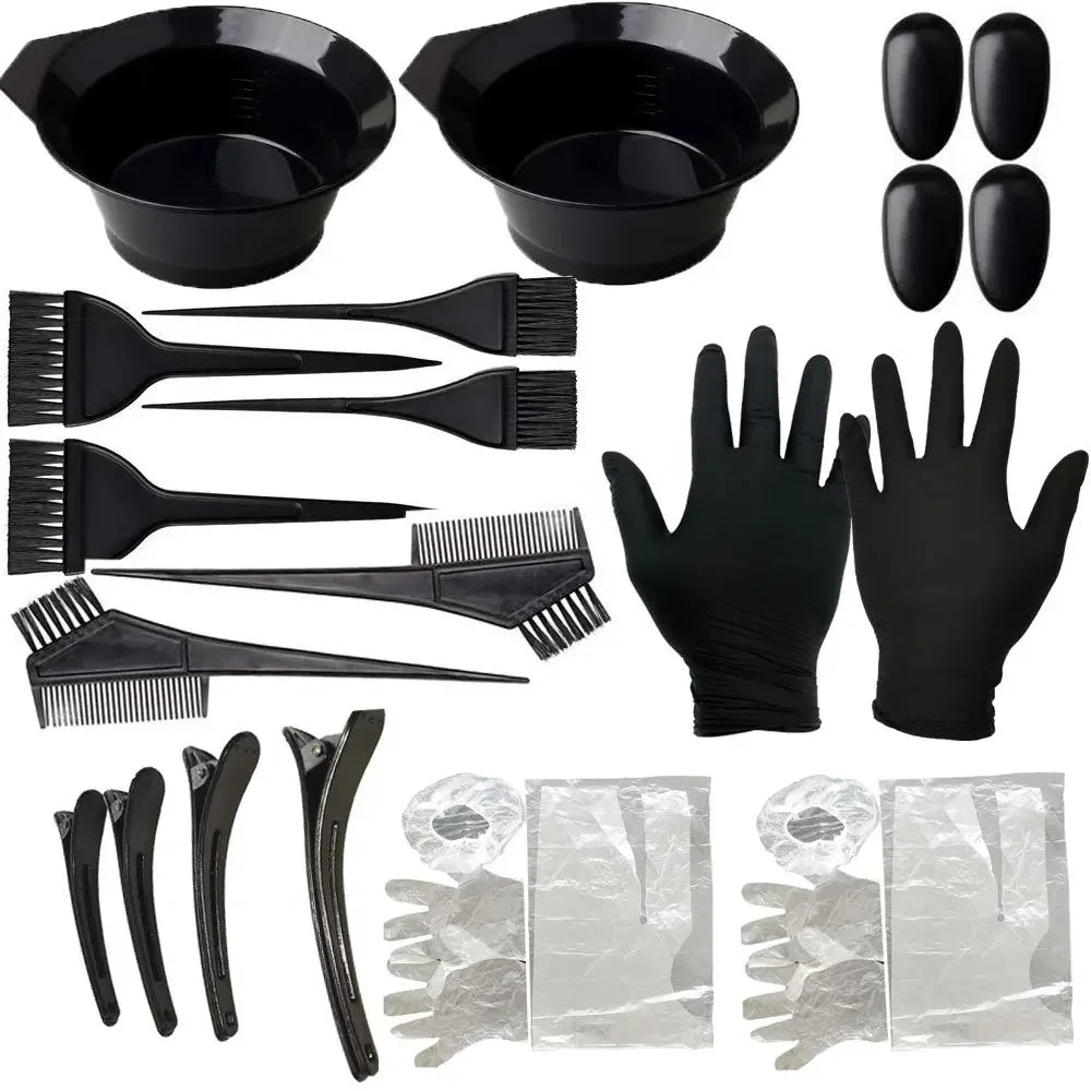 Hair Dyeing Tools Kit (5–22pcs Set)