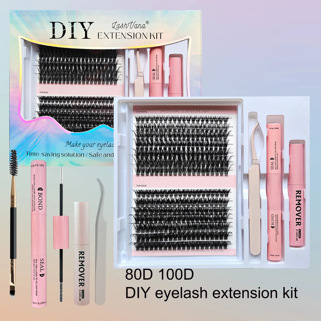 Lash Cluster Extensions Kit – DIY At-Home Lash System