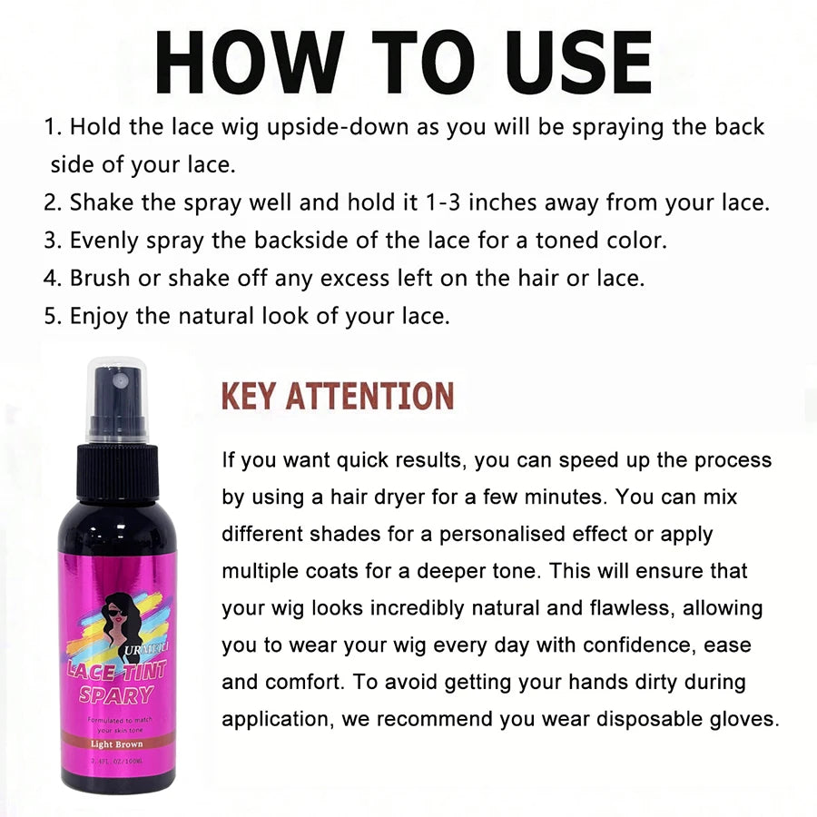 Waterproof Lace Tint Spray Concealer (100ml)