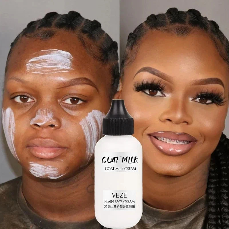 Goat Milk Liquid Foundation | Matte Concealer, Waterproof & Oil-Control Makeup 50ml