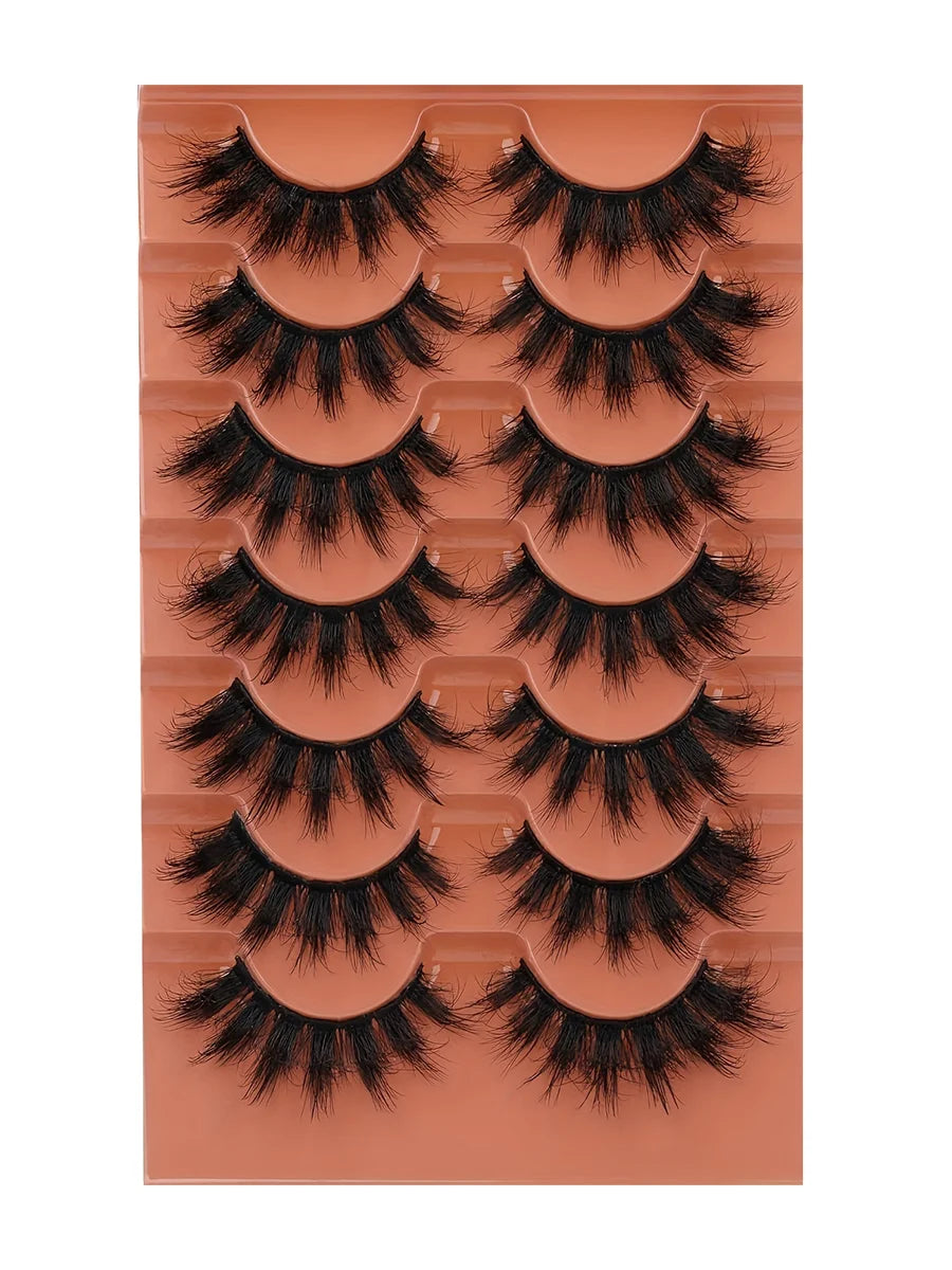 7 Pairs 8D False Eyelashes (20mm)