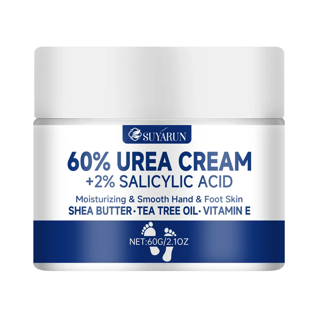 60% Urea Foot Cream for Cracked Heels & Dry Skin | Callus Remover & Intensive Foot Care