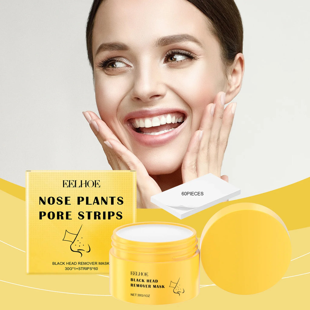 EELHOE Blackhead Remover Peel-Off Mask + 60 Strips