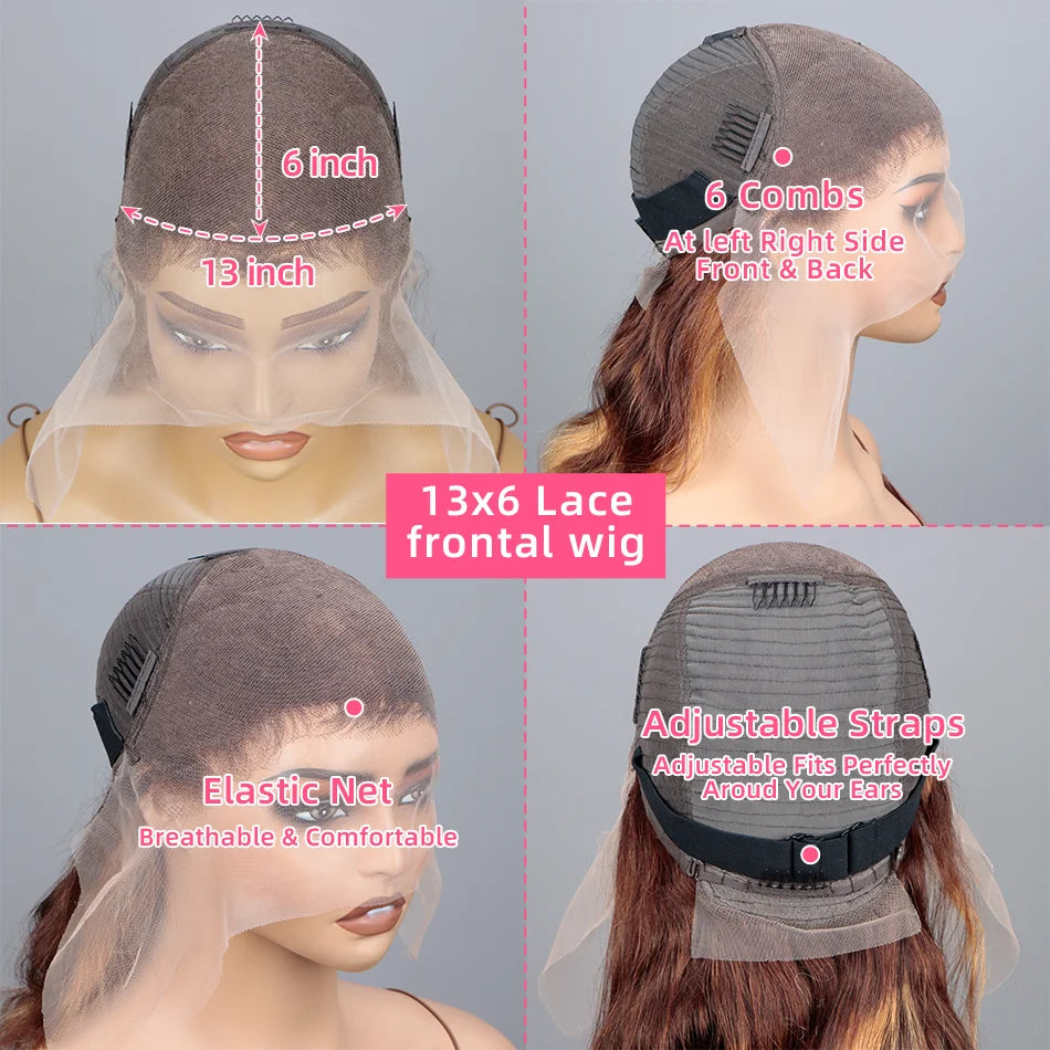Honey Blonde Highlight Bob Lace Front Wig