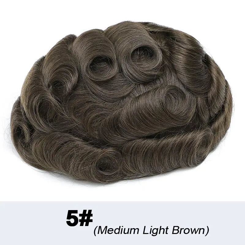 Poly PU Ombre Platinum Men’s Toupee