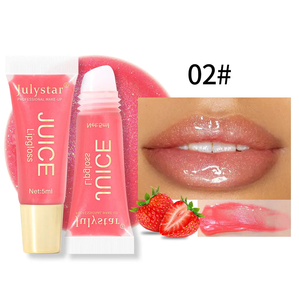 Nude Brown Plumping Lip Gloss – Hydrating High-Shine Lip Juice