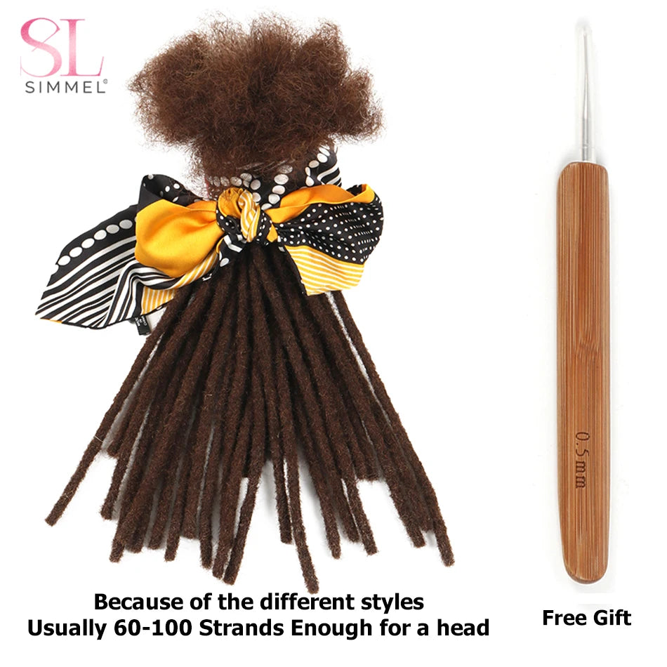 Kinky Straight Human Hair Loc Extensions