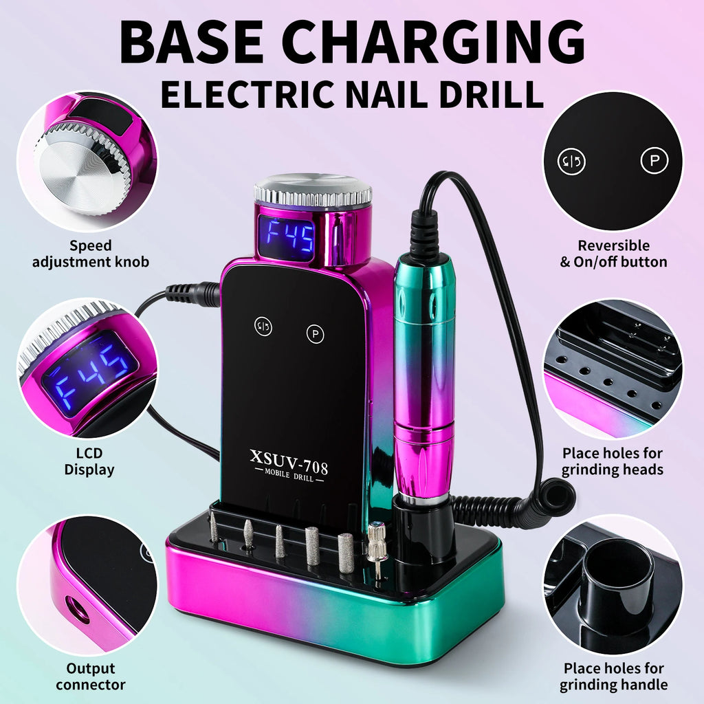 45,000 RPM Electric Nail Drill – Professional & Home Use