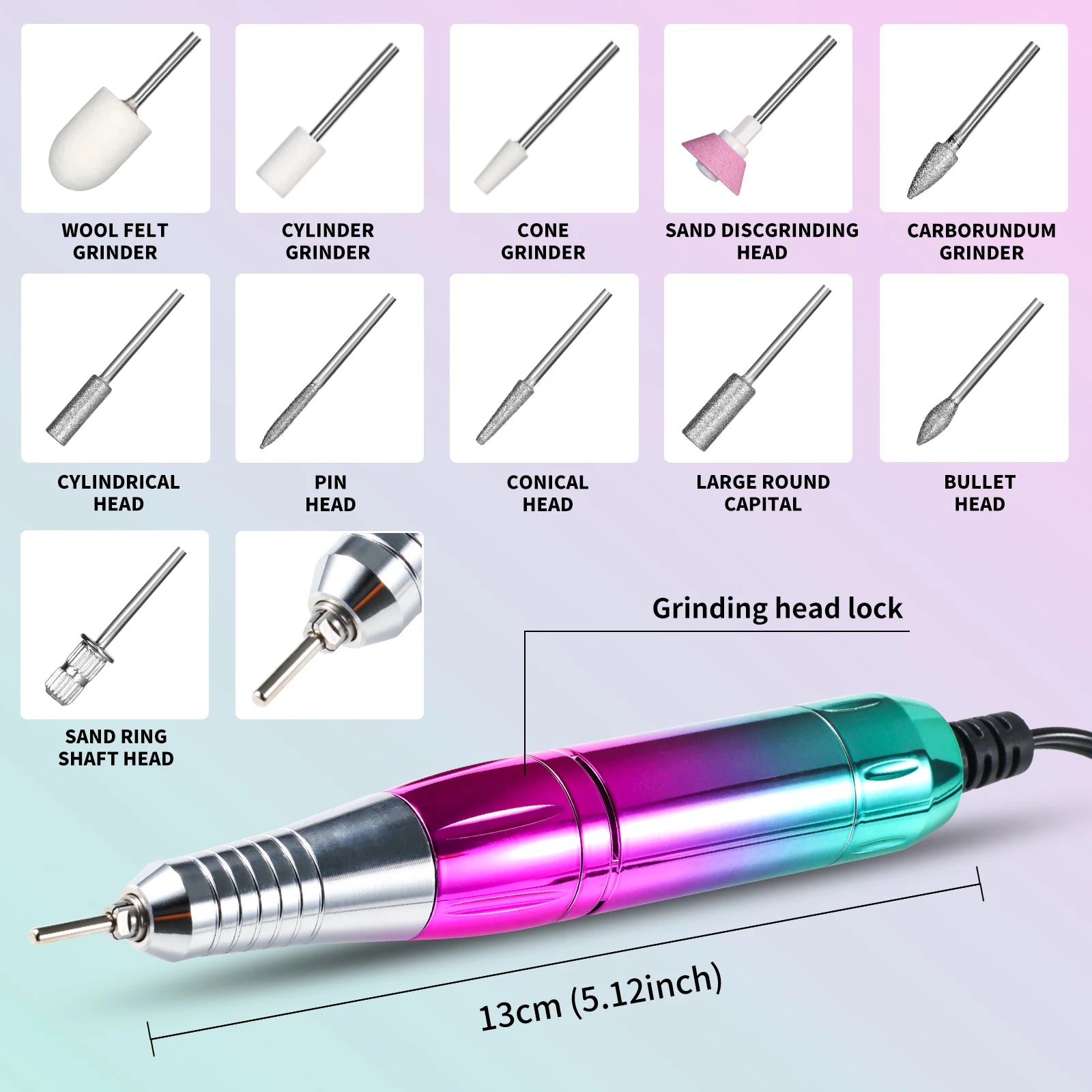 45,000 RPM Electric Nail Drill – Professional & Home Use