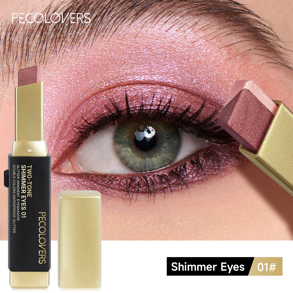 PECOLOVERS Double-Color Eyeshadow Stick