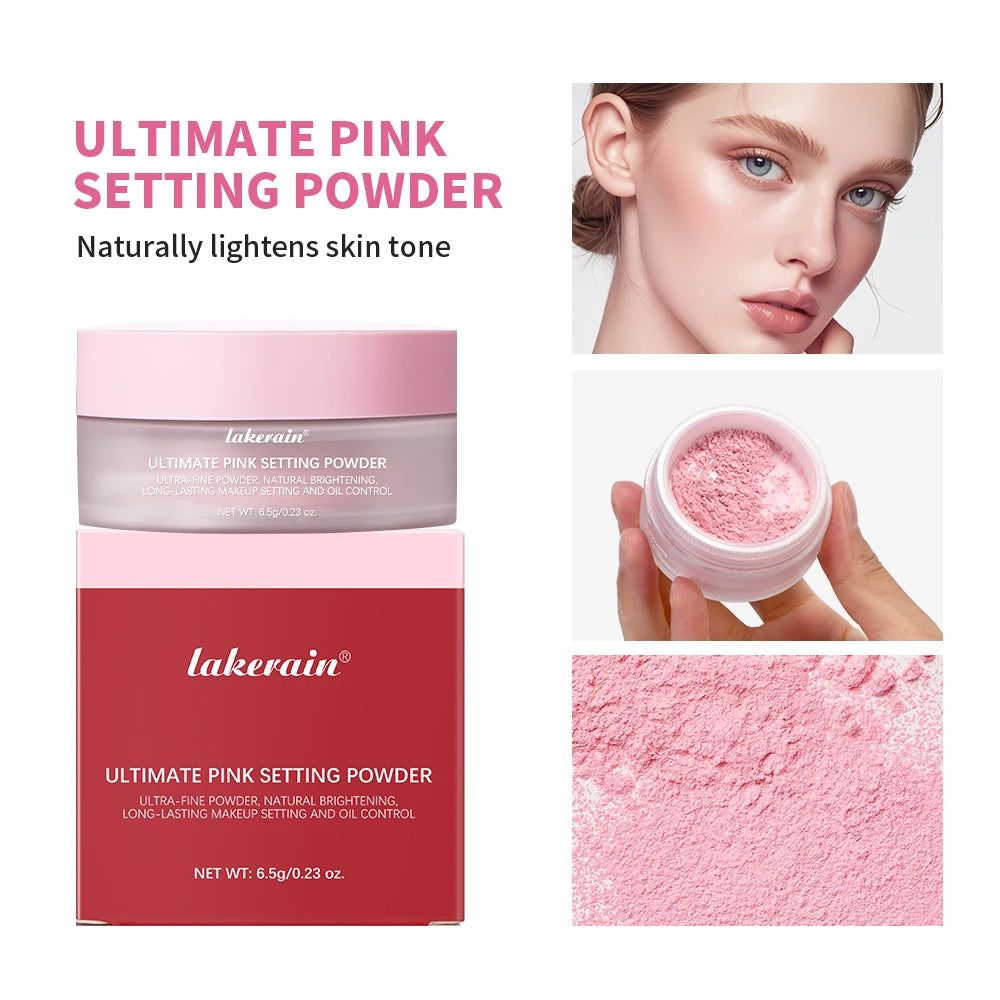 LAKERAIN Matte Pink Setting Powder