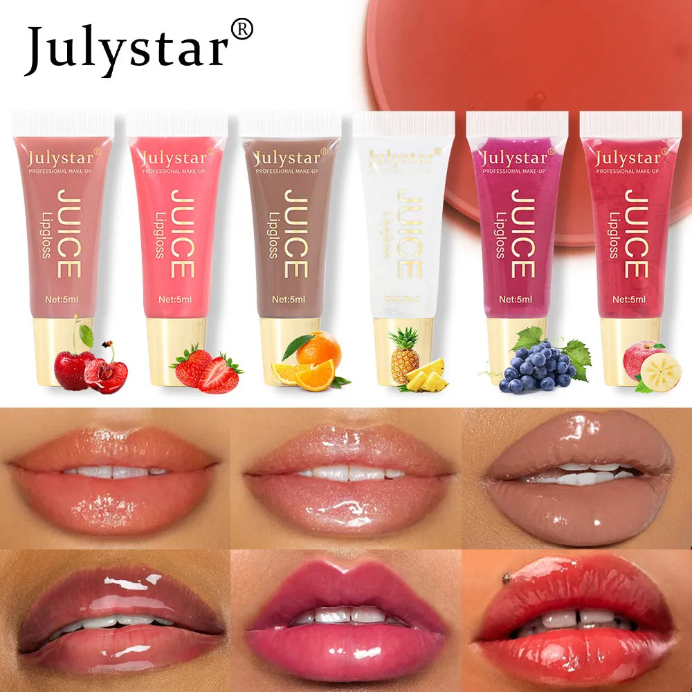 Nude Brown Plumping Lip Gloss – Hydrating High-Shine Lip Juice