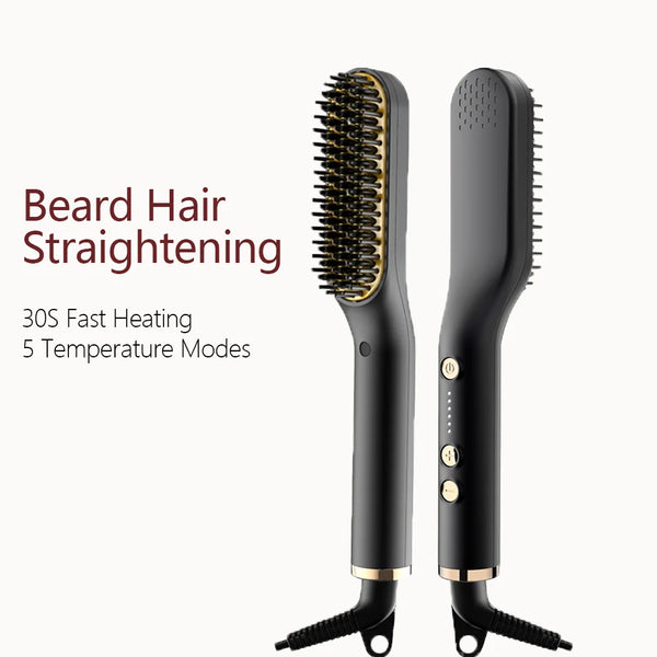 Anlan Ceramic Beard & Hair Straightening Brush