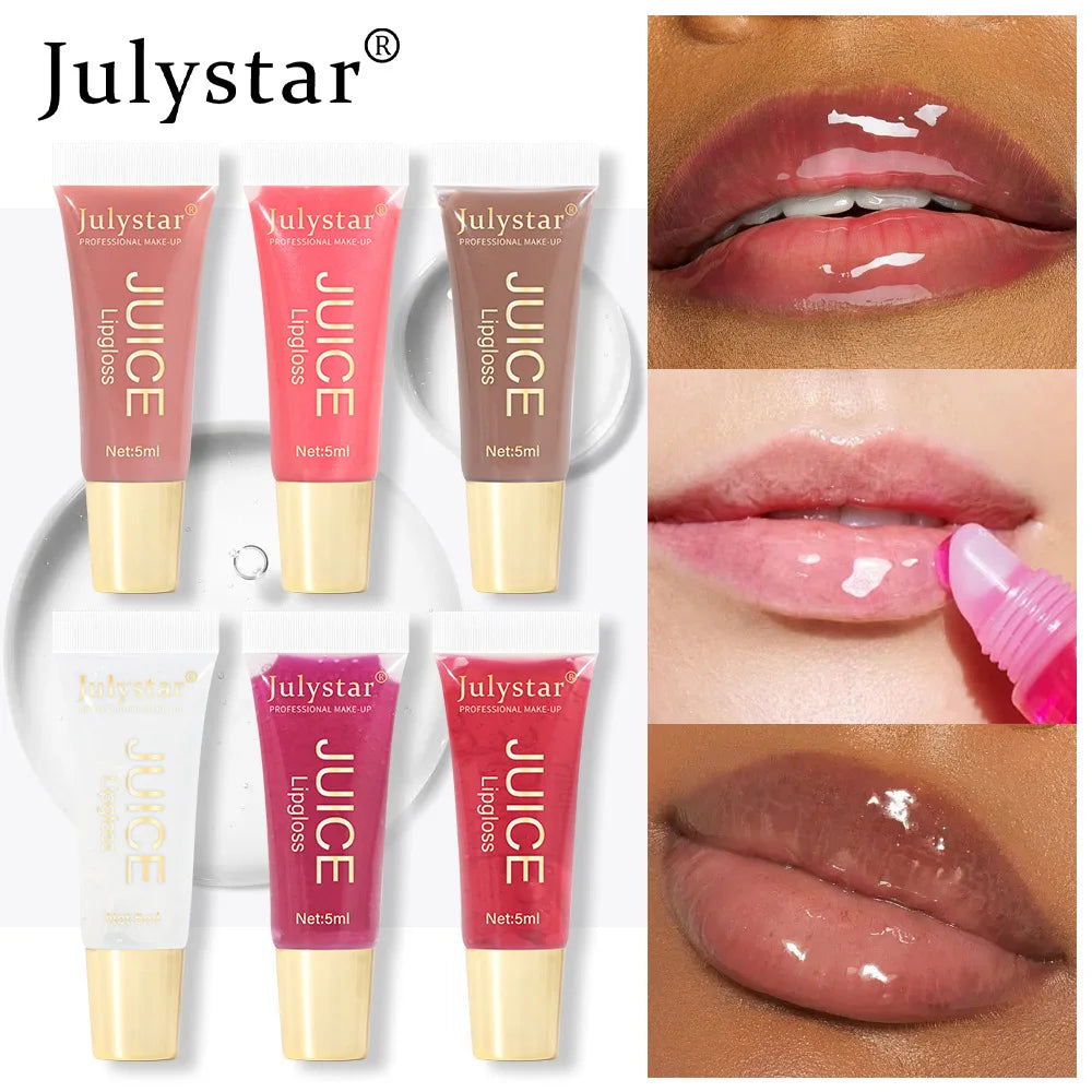 Nude Brown Plumping Lip Gloss – Hydrating High-Shine Lip Juice