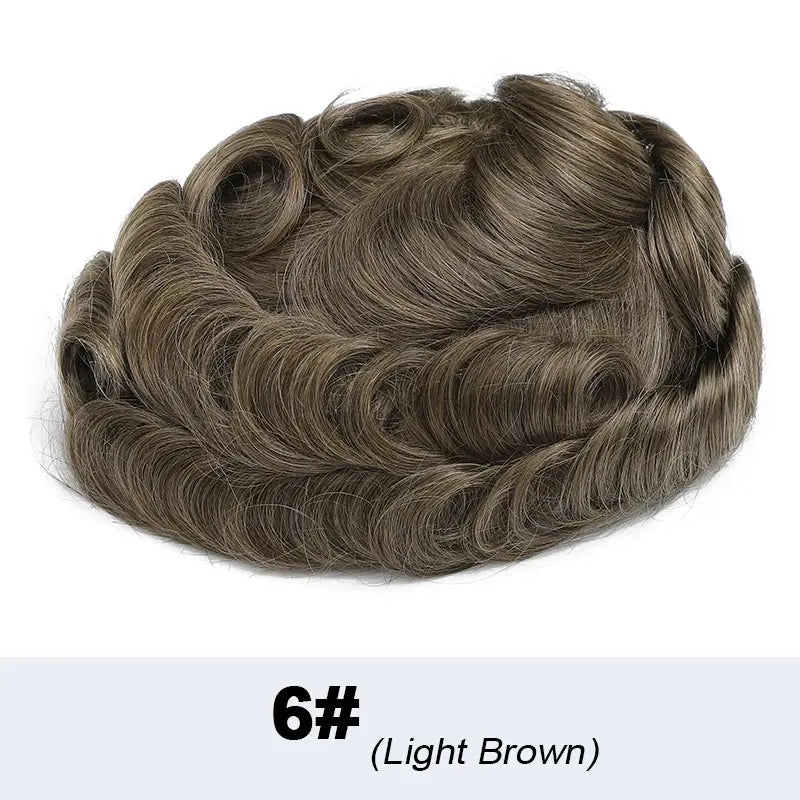 Poly PU Ombre Platinum Men’s Toupee