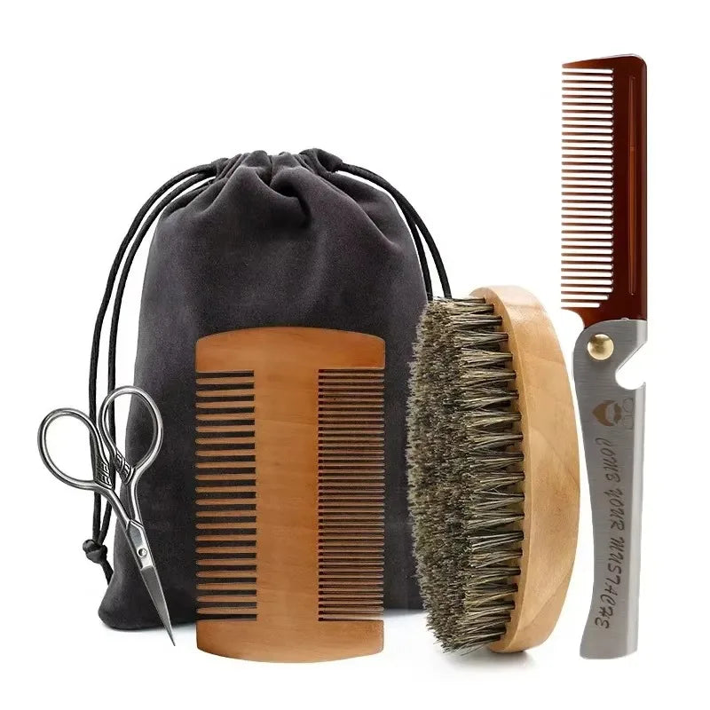 Men’s Shaving & Beard Grooming Brush Set