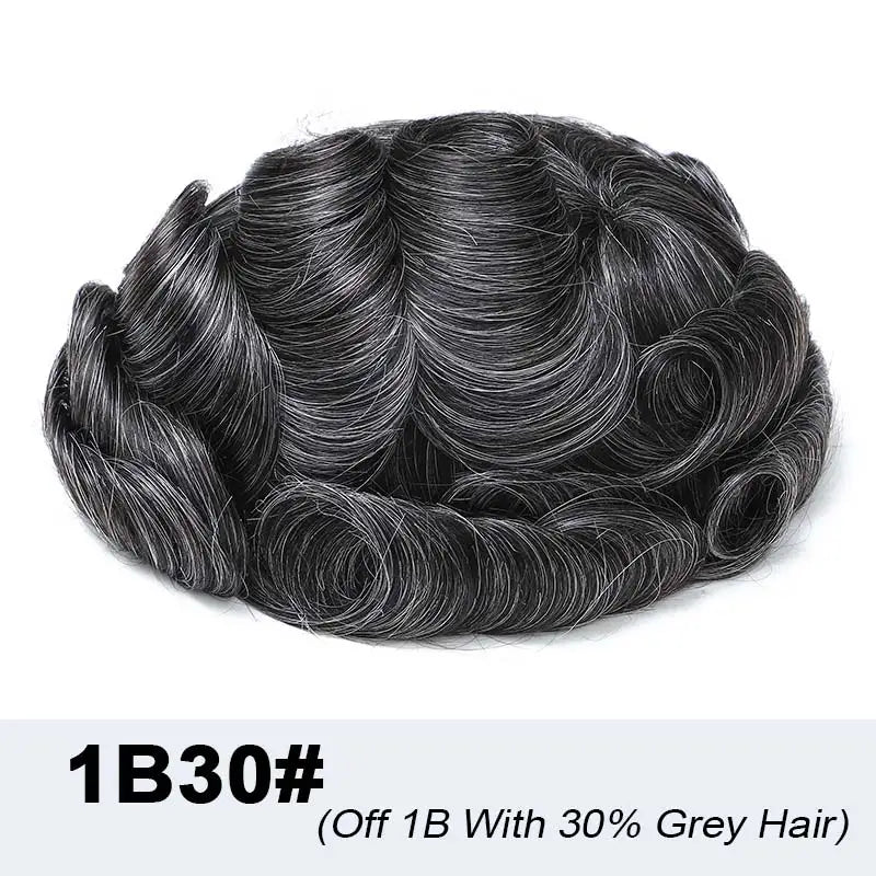 Poly PU Ombre Platinum Men’s Toupee