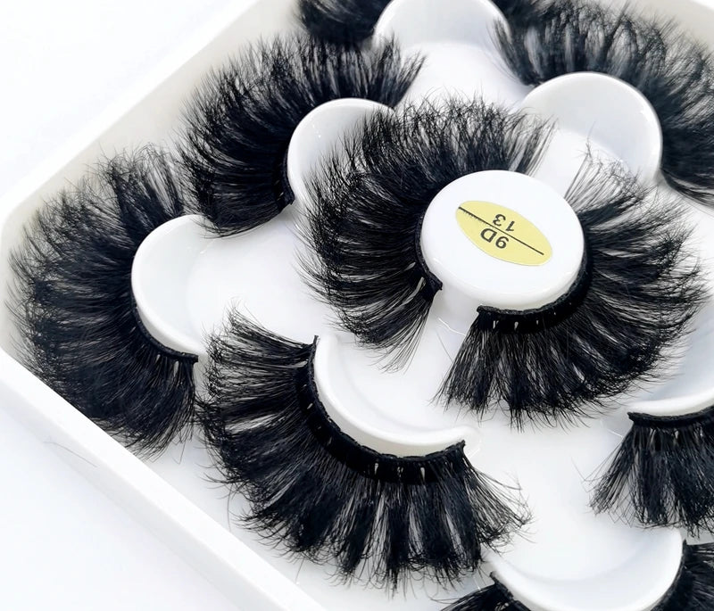 5-Pair 3D Faux Mink Lashes