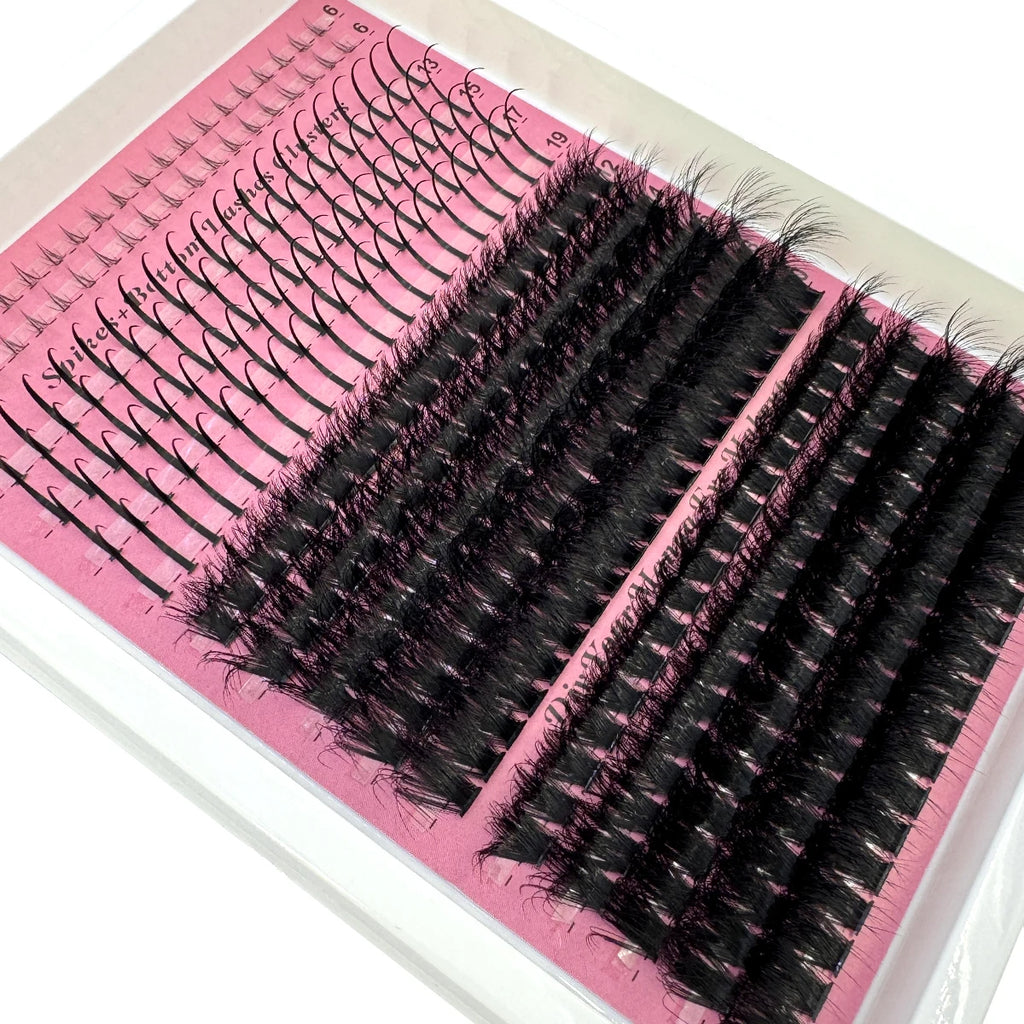 Bottom & Spiky Lash Clusters (60D–200D)