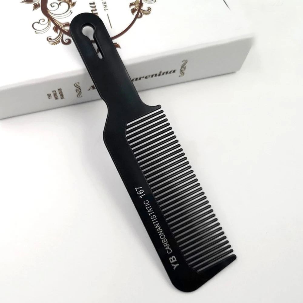 Carbon Black Flat Top Cutting Comb
