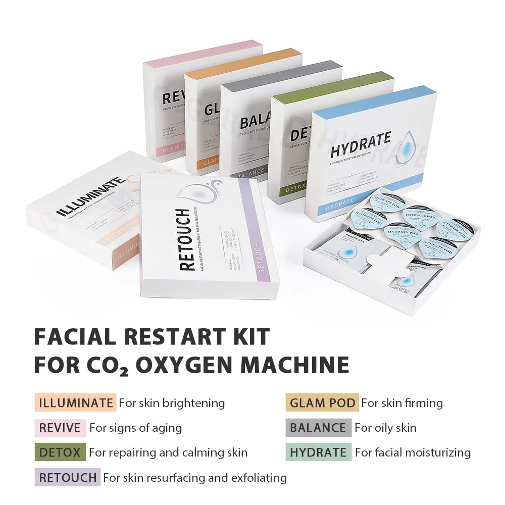 Bubble Facial CO₂ Beauty Machine & Revive Pods