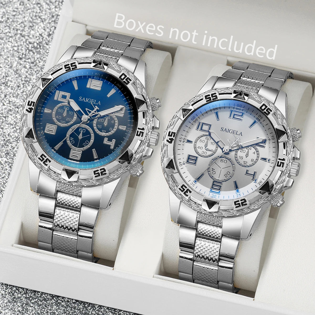 Men's 2-Piece Business Quartz Watch Set – Alloy Band