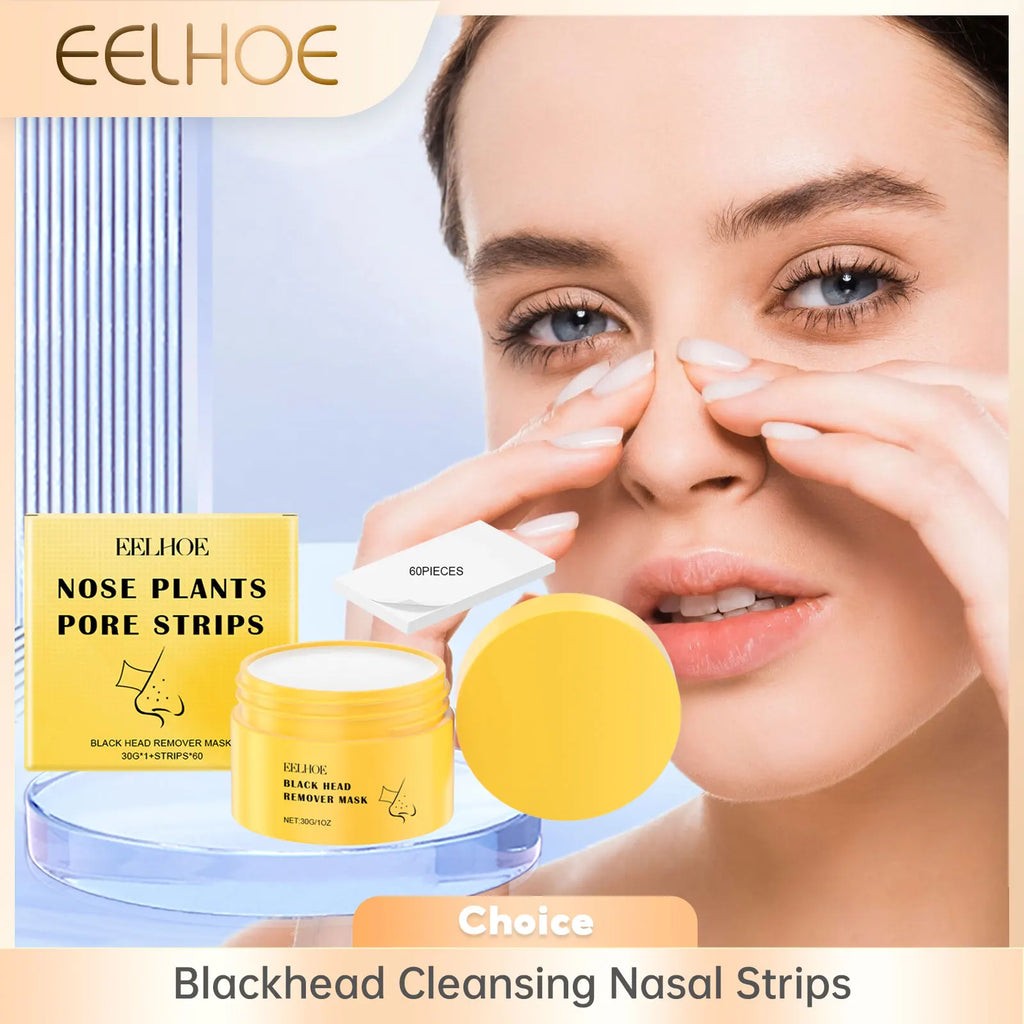 EELHOE Blackhead Remover Peel-Off Mask + 60 Strips