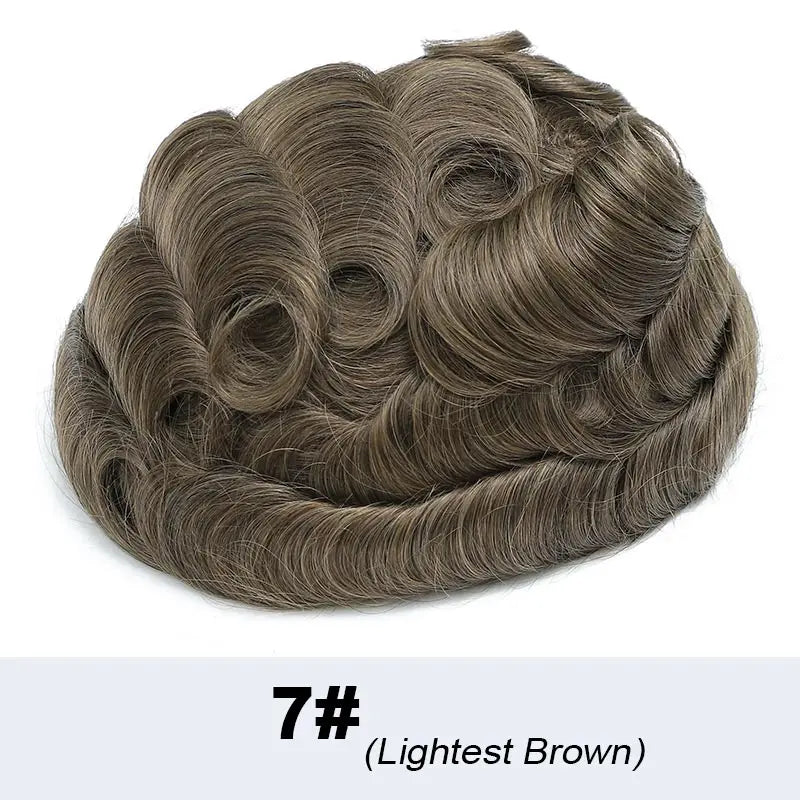 Poly PU Ombre Platinum Men’s Toupee