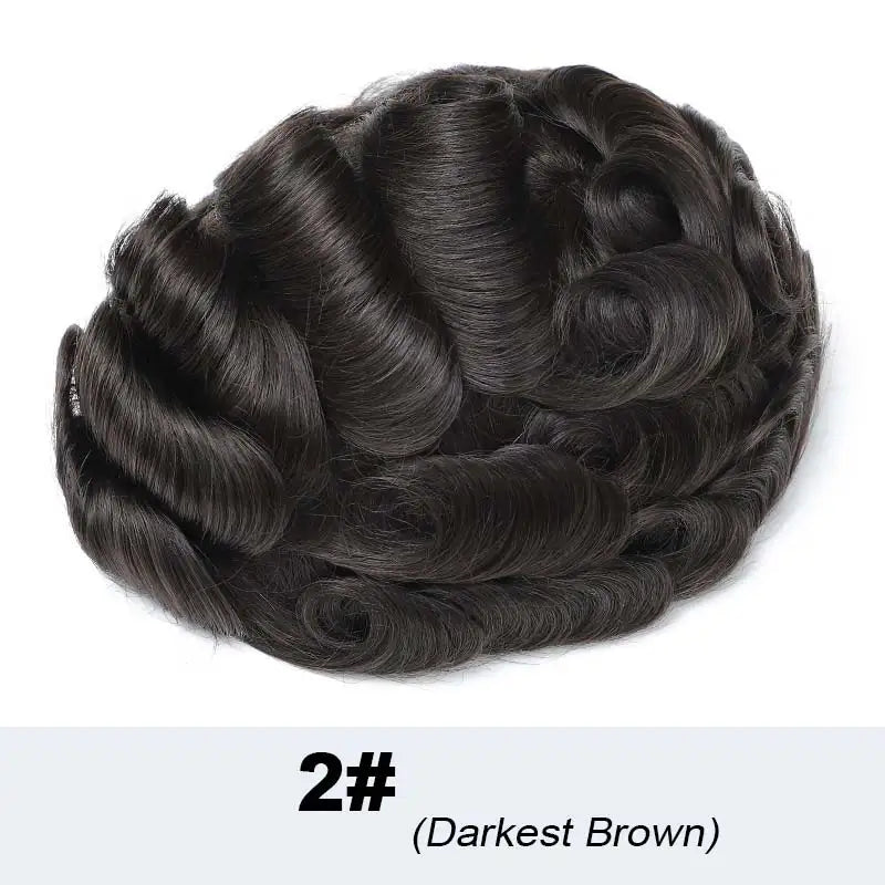 Poly PU Ombre Platinum Men’s Toupee