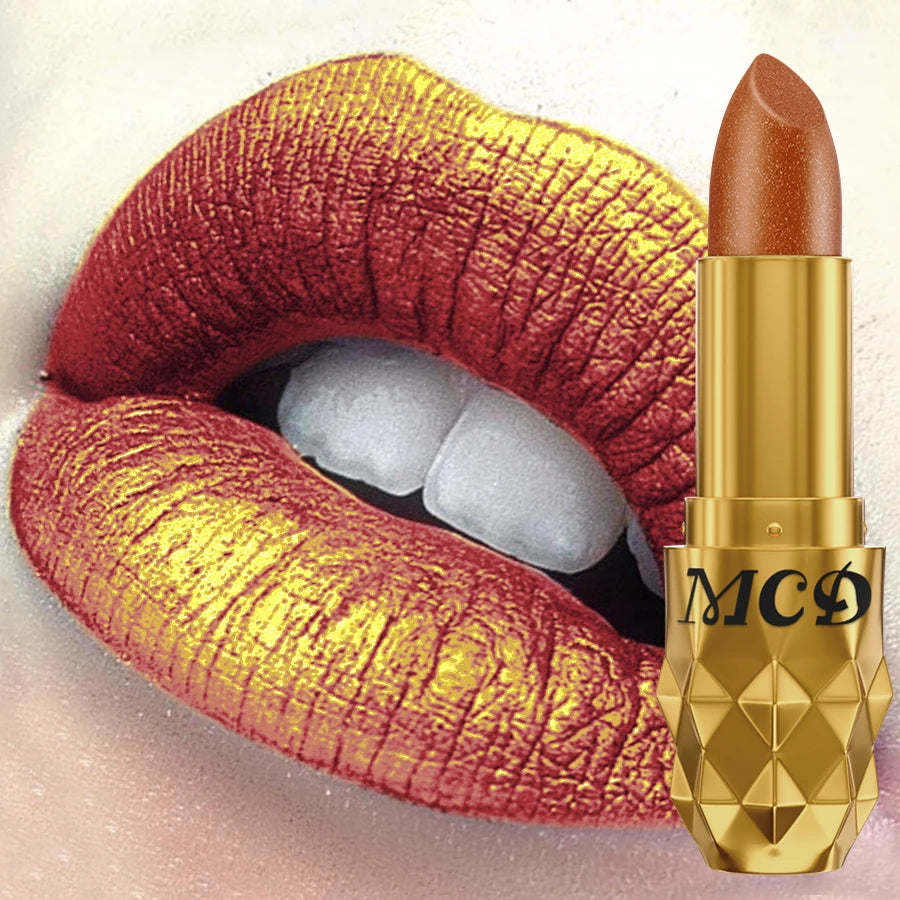 5-Color Pearlescent Metallic Lipstick