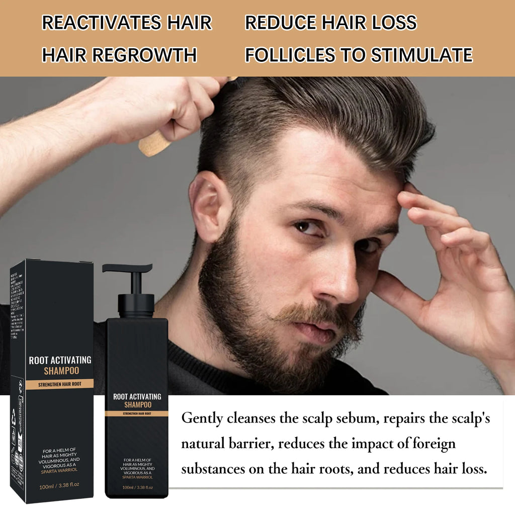 Hair Growth Shampoo for Men | Root Activator, Strengthening & Thinning Hair Treatment